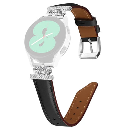 Crown Connector Watch Band for Huami Amazfit Cheetah Pro , 20mm Replacement Strap with Silver Buckle