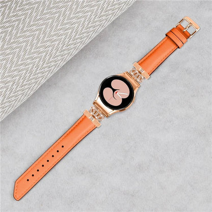 Crown Rhinestone Watch Band for Samsung Galaxy Watch 5 / Watch4 44mm 40mm Bracelet Strap with Rose Gold Buckle