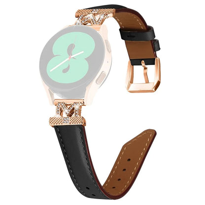 For Huami Amazfit Cheetah Pro Replacement Strap with Rose Gold Buckle, 20mm M-Shape Connector Watch Band