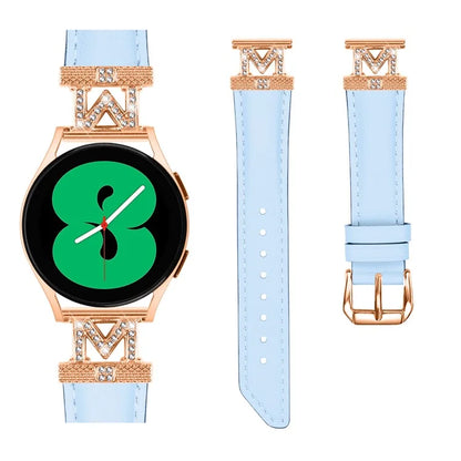 For Huami Amazfit Cheetah Pro Replacement Strap with Rose Gold Buckle, 20mm M-Shape Connector Watch Band