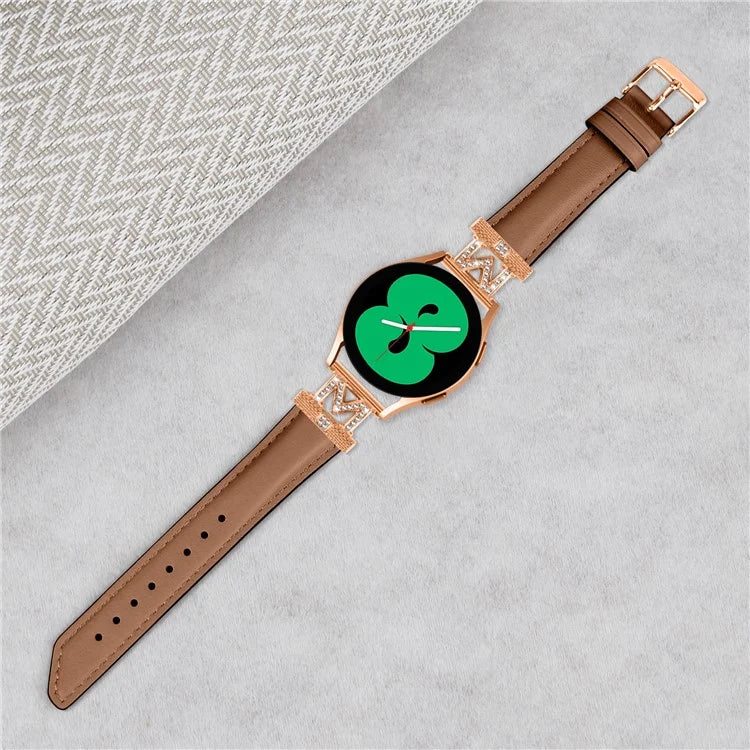 For Huami Amazfit Cheetah Pro Replacement Strap with Rose Gold Buckle, 20mm M-Shape Connector Watch Band