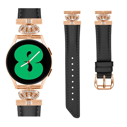 For Samsung Galaxy Watch3 41mm / Watch 5 40mm / 44mm Watch Band Rose Gold Buckle 20mm Watch Strap