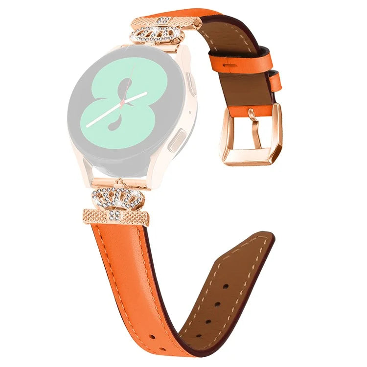 For Samsung Galaxy Watch3 41mm / Watch 5 40mm / 44mm Watch Band Rose Gold Buckle 20mm Watch Strap
