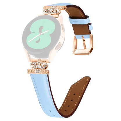For Samsung Galaxy Watch3 41mm / Watch 5 40mm / 44mm Watch Band Rose Gold Buckle 20mm Watch Strap