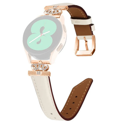 For Samsung Galaxy Watch3 41mm / Watch 5 40mm / 44mm Watch Band Rose Gold Buckle 20mm Watch Strap