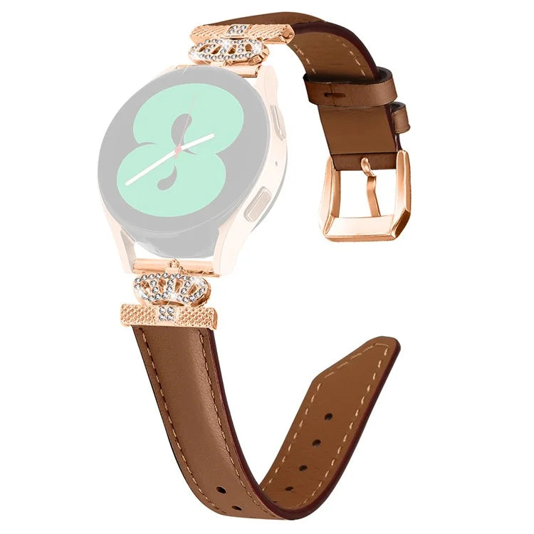 For Samsung Galaxy Watch3 41mm / Watch 5 40mm / 44mm Watch Band Rose Gold Buckle 20mm Watch Strap