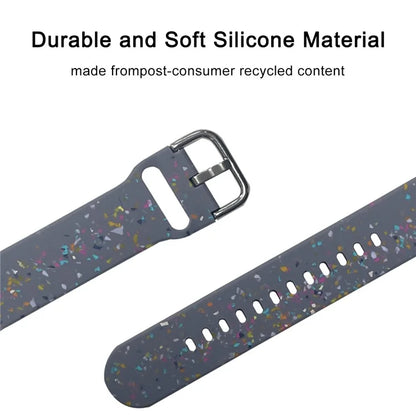 For Samsung Galaxy Watch3 45mm / Huawei Watch GT Watch Band 22mm Silicone Pattern Sport Strap