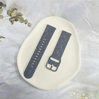For Samsung Galaxy Watch3 45mm / Huawei Watch GT Watch Band 22mm Silicone Pattern Sport Strap