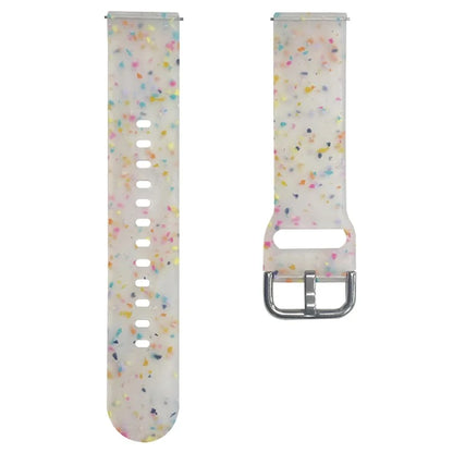 For Samsung Galaxy Watch3 45mm / Huawei Watch GT Watch Band 22mm Silicone Pattern Sport Strap