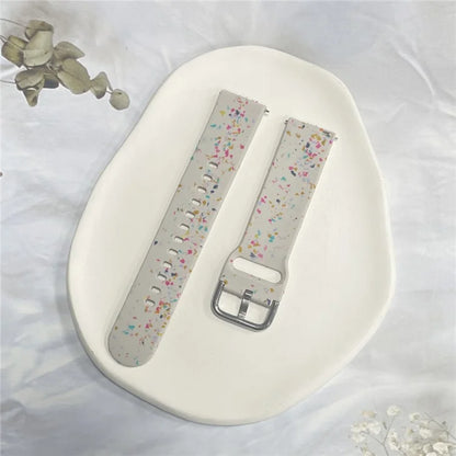 For Samsung Galaxy Watch3 45mm / Huawei Watch GT Watch Band 22mm Silicone Pattern Sport Strap