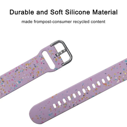 For Samsung Galaxy Watch3 45mm / Huawei Watch GT Watch Band 22mm Silicone Pattern Sport Strap