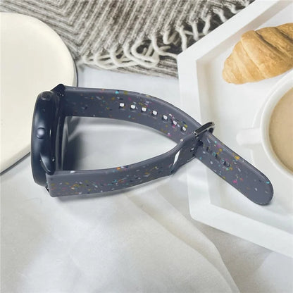 For Samsung Galaxy Watch3 41mm / Huawei Watch GT 2 42mm Replacement Band 20mm Silicone Pattern Watch Strap