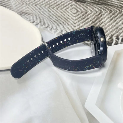 For Samsung Galaxy Watch3 41mm / Huawei Watch GT 2 42mm Replacement Band 20mm Silicone Pattern Watch Strap