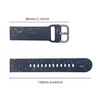 For Samsung Galaxy Watch3 41mm / Huawei Watch GT 2 42mm Replacement Band 20mm Silicone Pattern Watch Strap