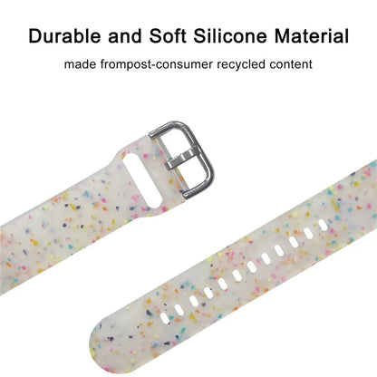For Samsung Galaxy Watch3 41mm / Huawei Watch GT 2 42mm Replacement Band 20mm Silicone Pattern Watch Strap