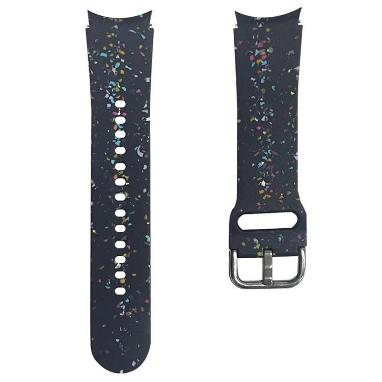 For Samsung Galaxy Watch6 / Watch6 Classic Band Soft Silicone Pattern Wristbands