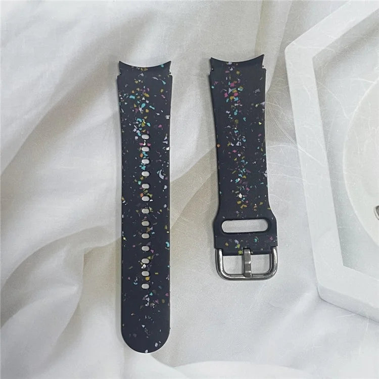 For Samsung Galaxy Watch6 / Watch6 Classic Band Soft Silicone Pattern Wristbands