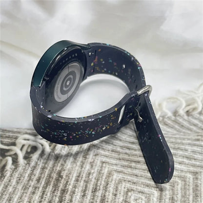 For Samsung Galaxy Watch6 / Watch6 Classic Band Soft Silicone Pattern Wristbands