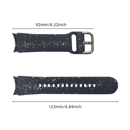 For Samsung Galaxy Watch6 / Watch6 Classic Band Soft Silicone Pattern Wristbands