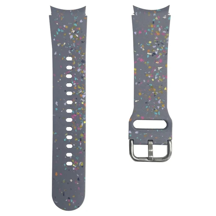 For Samsung Galaxy Watch6 / Watch6 Classic Band Soft Silicone Pattern Wristbands