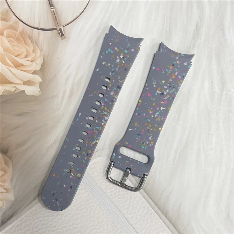 For Samsung Galaxy Watch6 / Watch6 Classic Band Soft Silicone Pattern Wristbands