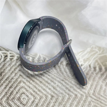 For Samsung Galaxy Watch6 / Watch6 Classic Band Soft Silicone Pattern Wristbands