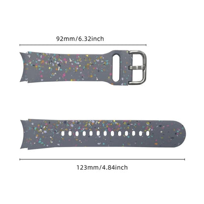 For Samsung Galaxy Watch6 / Watch6 Classic Band Soft Silicone Pattern Wristbands