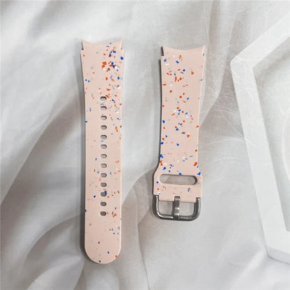 For Samsung Galaxy Watch6 / Watch6 Classic Band Soft Silicone Pattern Wristbands