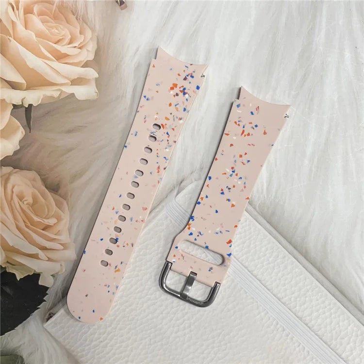 For Samsung Galaxy Watch6 / Watch6 Classic Band Soft Silicone Pattern Wristbands