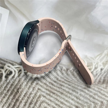 For Samsung Galaxy Watch6 / Watch6 Classic Band Soft Silicone Pattern Wristbands