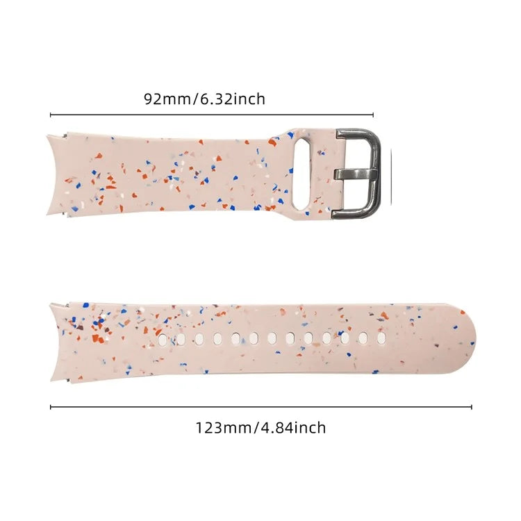 For Samsung Galaxy Watch6 / Watch6 Classic Band Soft Silicone Pattern Wristbands