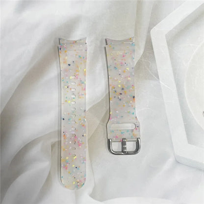 For Samsung Galaxy Watch6 / Watch6 Classic Band Soft Silicone Pattern Wristbands
