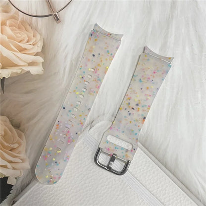 For Samsung Galaxy Watch6 / Watch6 Classic Band Soft Silicone Pattern Wristbands