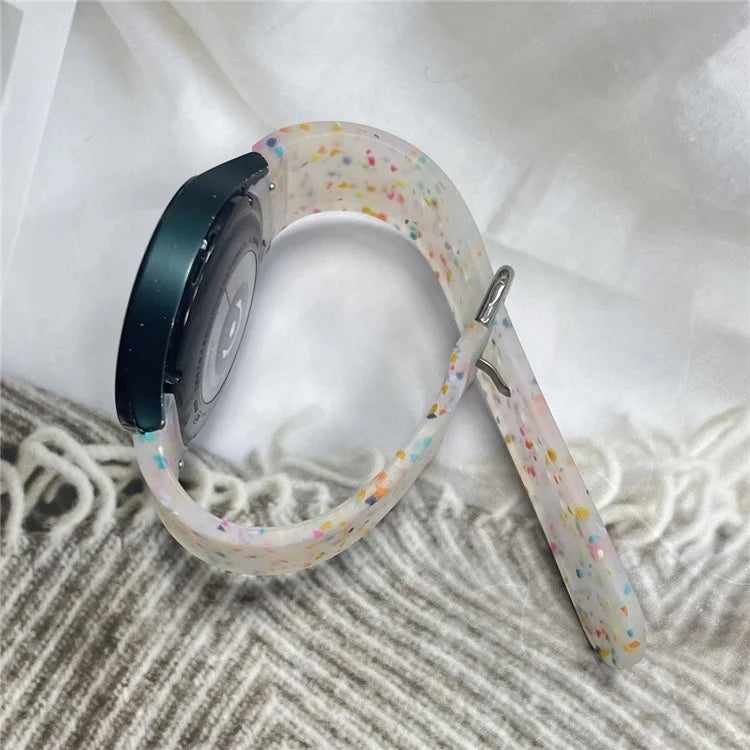 For Samsung Galaxy Watch6 / Watch6 Classic Band Soft Silicone Pattern Wristbands