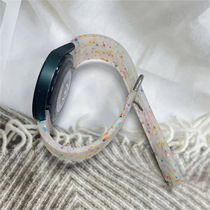 For Samsung Galaxy Watch6 / Watch6 Classic Band Soft Silicone Pattern Wristbands