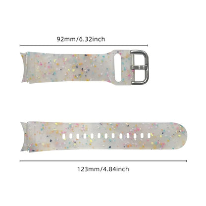 For Samsung Galaxy Watch6 / Watch6 Classic Band Soft Silicone Pattern Wristbands