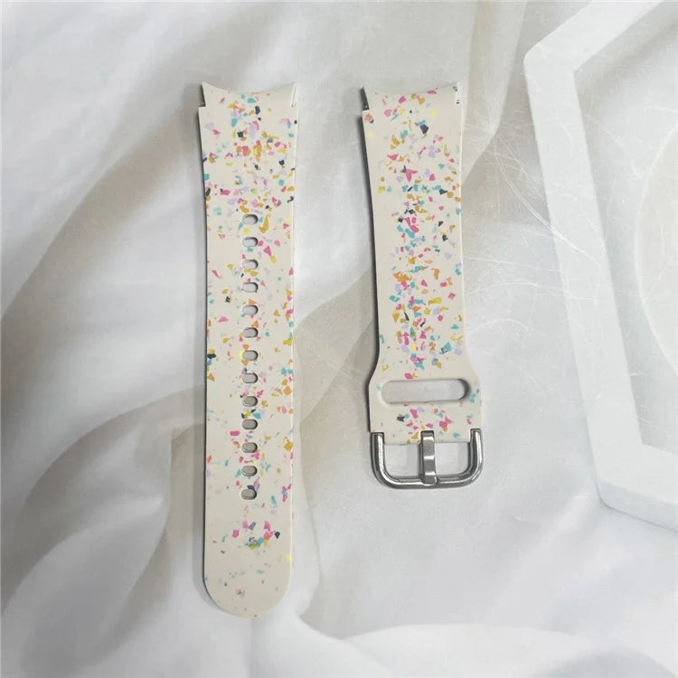 For Samsung Galaxy Watch6 / Watch6 Classic Band Soft Silicone Pattern Wristbands