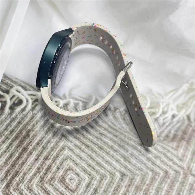 For Samsung Galaxy Watch6 / Watch6 Classic Band Soft Silicone Pattern Wristbands