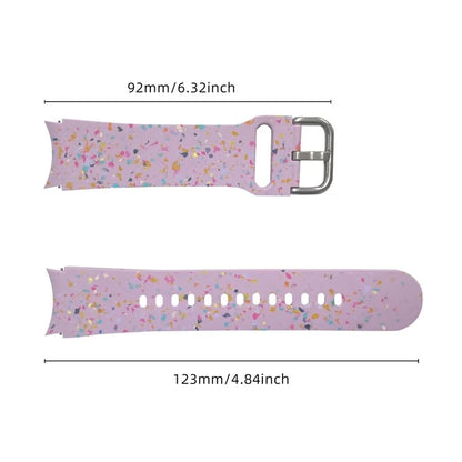 For Samsung Galaxy Watch6 / Watch6 Classic Band Soft Silicone Pattern Wristbands