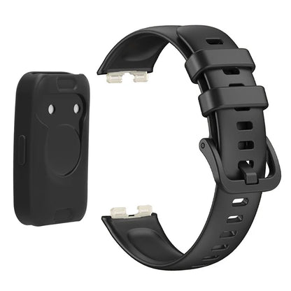 Wrist Strap for Huawei Band 8 , Silicone Sport Watch Band with Protective Cover