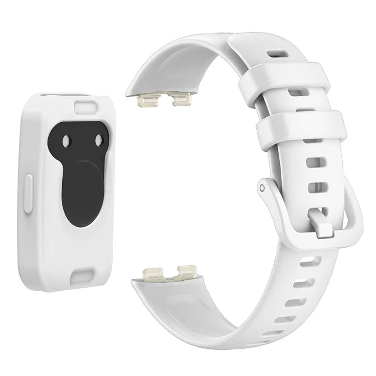 Wrist Strap for Huawei Band 8 , Silicone Sport Watch Band with Protective Cover