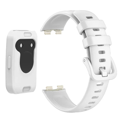 Wrist Strap for Huawei Band 8 , Silicone Sport Watch Band with Protective Cover