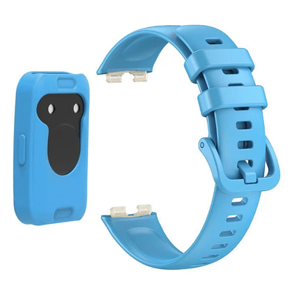 Wrist Strap for Huawei Band 8 , Silicone Sport Watch Band with Protective Cover