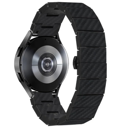 For Huami Amazfit Cheetah Pro Metal Watch Band 20mm Carbon Fiber Texture Watch Strap with Connector