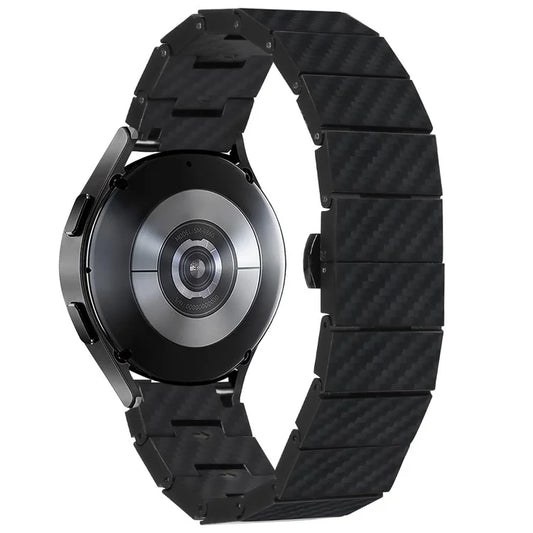 For Huami Amazfit Cheetah Pro Metal Watch Band 20mm Carbon Fiber Texture Watch Strap with Connector