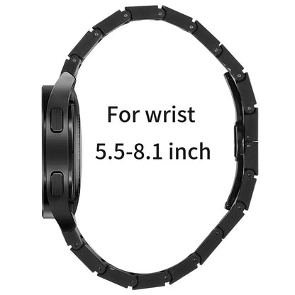 For Samsung Galaxy Watch Active / Watch Active2 44mm / Active2 40mm Watch Strap Carbon Fiber Texture 20mm Metal Watchband