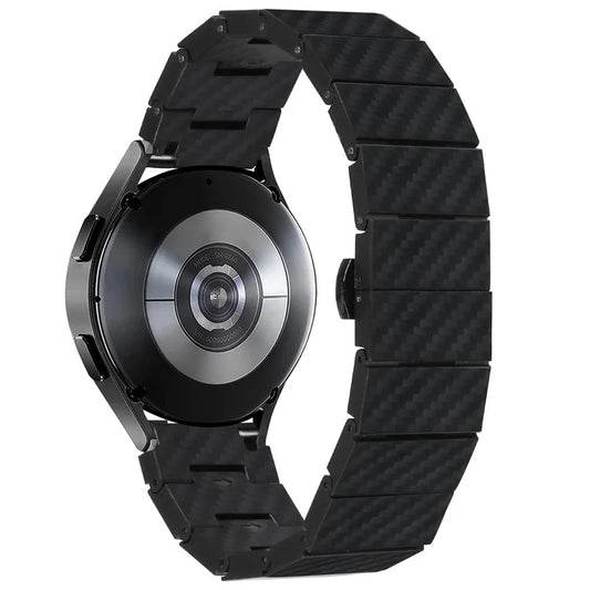 20mm Carbon Fiber Texture Watch Band for Samsung Galaxy Watch3 / Watch4 / Watch4 Classic / Watch4 Active / Watch 5 / Watch 5 Pro / Watch 5 Active / Watch6 / Watch6 Classic