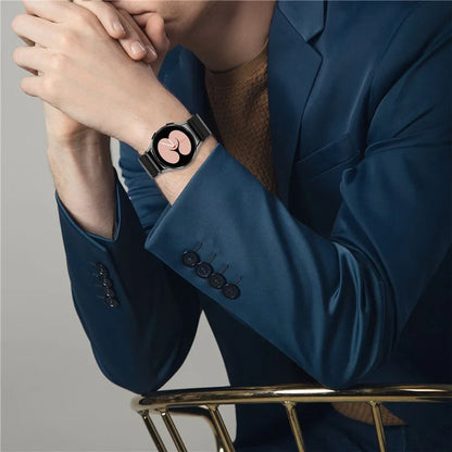 Watch Band for Samsung Galaxy Watch4 / Watch4 Classic / Watch4 Active / Watch 5 / Watch 5 Active Carbon Fiber Texture Strap with Connector