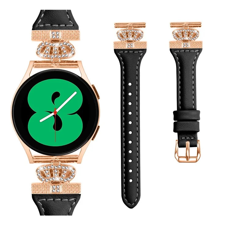 For Huami Amazfit Cheetah Pro Rose Gold Buckle 20mm Watch Band Crown-shape Connector Strap