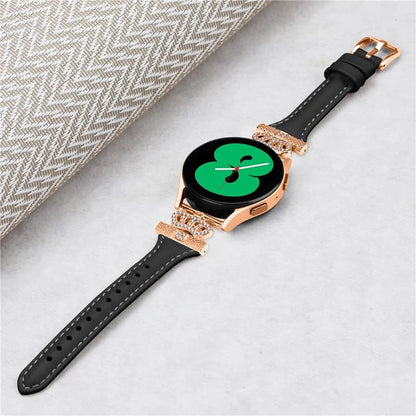 For Huami Amazfit Cheetah Pro Rose Gold Buckle 20mm Watch Band Crown-shape Connector Strap
